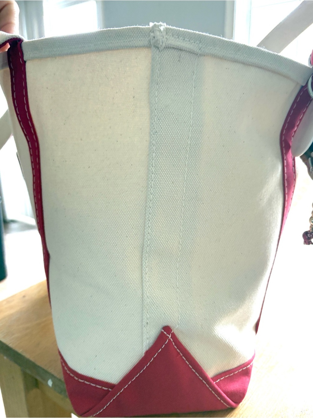 L.L. Bean Boat and Tote New w/ Red Handles - Picture 7 of 8